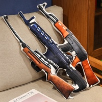 Pistolet en peluche créatif Sniper, coussin réconfortant unisexe en peluche courte, rembourrage en coton PP, 31-50cm, décoration pour bébé et la maison