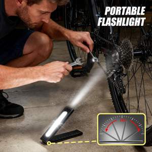 Lampe de travail <span class=keywords><strong>LED</strong></span> COB portable rechargeable, magnétique, avec stylo d'inspection, tournevis et règle <span class=keywords><strong>pour</strong></span> réparation automobile et situations d'urgence - Product Image 4