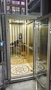 Lujosos elevadores de pasajeros de alta calidad para el hogar, diseño moderno, PVC sin engranajes para <span class=keywords><strong>apartamentos</strong></span> al aire libre, uso en villas, precio de fábrica - Product Image 4