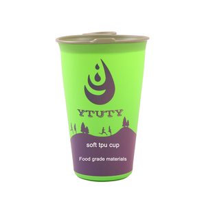 Tasse Pliable Oem/Odm en Tpu 200 ml 250 ml, Sans Bpa, Réutilisable, Portable, en Silicone, Pliante, avec Logo <span class=keywords><strong>Personnalisé</strong></span> - Product Image 2