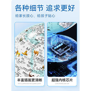 ลูกโลกอัจฉริยะ Tmall Genie Smart Globe ขนาด 20 ซม. สีชมพู ของเล่นเสริมการเรียนรู้ภูมิศาสตร์แบบอินเทอร์แอคทีฟสำหรับเด็กอายุ 7-14 ปี พร้อมระบบสั่งงานด้วยเสียง AI และแผนที่ - Product Image 3