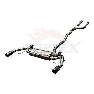 Échappement arrière à soupapes en acier inoxydable Vortex pour BMW G01 X3 G02 X4 avec silencieux transversal et kit de double embouts chromés - Product Image 3