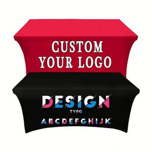 Personalized Custom Design Picture Logo Text Rectangular Polyester <b>Table</b> Cover Wrinkle Free & Durable for Indoor/<b>Outdoor</b> Use - Product Image 1