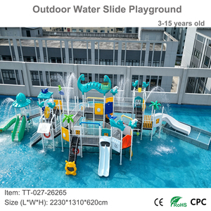 Aire de jeux aquatiques extérieure personnalisée pour <span class=keywords><strong>parc</strong></span> <span class=keywords><strong>aquatique</strong></span>, station touristique, <span class=keywords><strong>camping</strong></span>, équipement de jeux aquatiques en fibre de verre, pompe en option - Product Image 5