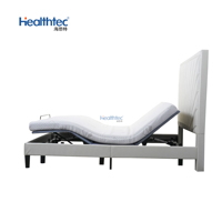 Cadre de lit électrique moderne en métal, inclinable et réglable, avec massage, taille Queen et King, pour hôtel et école, design pliable