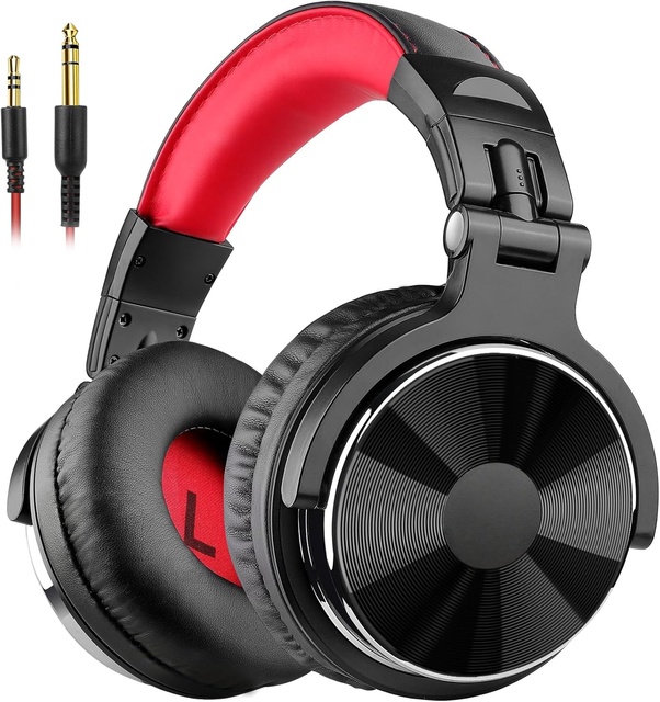 Oneodio Pro 10 Over-Ear Stereo Headphones Neodymium 50mm Drivers Professional Studio DJ Wired 3.5mm Interface Coiled Cable