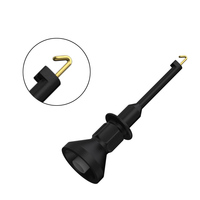 Pince de test universelle rétractable avec embouts droits de fiche banane femelle de 2mm