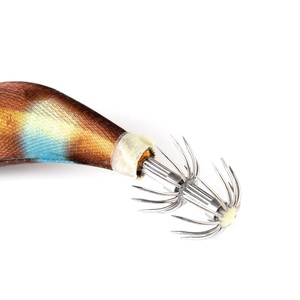 Esca Luminosa in Plastica ABS a Forma di Calamaro, Esca per Gamberi, <span class=keywords><strong>Esche</strong></span> Artificiali per <span class=keywords><strong>Seppie</strong></span>, Spinner Bait per Fiumi, Laghi e Torrenti con 3.0 #   Gancio - Product Image 4
