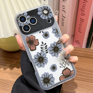 Coque de protection intégrale antichoc deux-en-un pour iPhone 17 Pro Max, motif floral peinture à l'huile de niche - Product Image 5