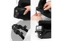 Caméra de sport Support intégral Casque Menton Sangle fixe Sangle de montage