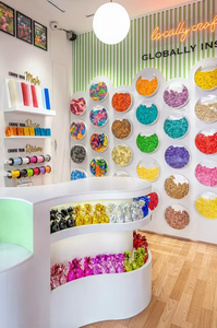 Mesas de Exhibición de Dulces Personalizadas, Pared de Chocolate, Estantes <span class=keywords><strong>para</strong></span> Tienda de Dulces, Muebles de Mostrador <span class=keywords><strong>para</strong></span> Quiosco de Dulces - Product Image 4