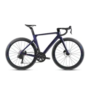 New arrival R12 full carbon road bike with wireless wheelTop EDS-2*13S speed shift hydraulic disc brake racing road bicycle