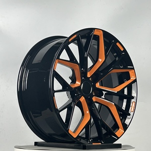 Rines Forjados Trurim en Negro Brillante y Naranja para Carreras, de 18, 19, 20, 21, 22 y 23 Pulgadas, 5x112, 5x114.3, 5x120 para Audi A4, A5, S4, S5, RS5 Sport - Product Image 2