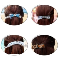 Pince à cheveux banane en acétate cristal faite à la main, directement de l'usine, populaire auprès des femmes, épingle à cheveux parfaite, style japonais et coréen, accessoire cadeau