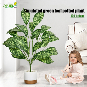 Simulatie Groene Plant Gele Bloemen Zebra Voor Woonkamer Interieurdecoratie Landschap Vloer Groene Potplant - Product Image 4