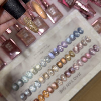 JIAOYANSHE Nouveauté 2026 – Kit de 24 Couleurs de Gel Ongles Effet Œil de Chat Diamant Brisé – Gel UV Non Toxique de Haute Qualité pour Salon de Manucure – Vente en Gros ODM/OEM