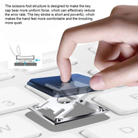 Combo de Teclado y Ratón Inalámbrico Mini de 78 Teclas, Recargable, Bluetooth, para Laptop, Tablet y PC, Venta de Fábrica Personalizada