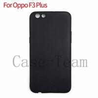 Fabricant de gros étuis en TPU mat souple givré couverture arrière étui de téléphone portable en silicone pour OPPO F3 Plus noir