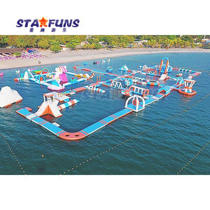 Parque acuático inflable comercial al aire libre para adultos combinación Aqua móvil inflable flotante carrera de obstáculos Parque - Product Image 3