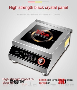 Cuisinière à induction électrique commerciale 2000W haute puissance en acier inoxydable, commande tactile, encastrable, 24 sorties directes d'usine, pour soupes - Product Image 1