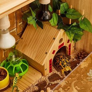 Kunden spezifische billige hölzerne zarte Schildkröten nest Mehrzweck-Schildkröten box Reptilien box Schildkröten käfig Holz Reptilien gehäuse <span class=keywords><strong>Terrarium</strong></span> - Product Image 3