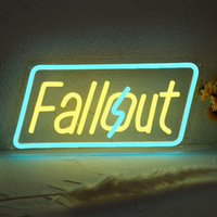 Enseignes néon Fallout, enseigne LED, enseigne néon gaming, décoration Fallout
