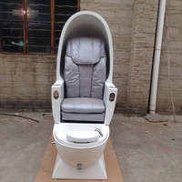 Salon de manucure de luxe Offre Spéciale moderne pas cher blanc forme d'oeuf Massage pied Spa pédicure Spa chaise à vendre