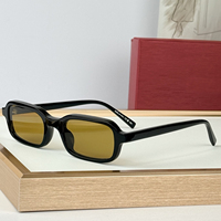Lunettes de soleil rectangulaires vintage de créateur, monture en acétate écaille, verres légers polarisés UV400, style rétro, pour la conduite, lunettes de luxe