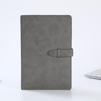 Carnet de notes classique en cuir avec logo imprimé, format A5, papier épais pour une écriture fluide, journal professionnel, 100 feuilles