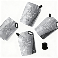 Sachet Doypack personnalisé par le fabricant de 1L avec bec verseur pour gel douche, shampoing, savon, liquides de recharge et détergent lessive