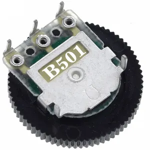 16mm 500 ohmios B503 b501 potenciómetro de rueda con interruptor