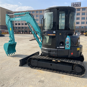 รถขุดขนาดเล็ก KOBELCO SK55 5 ตัน ใช้งานน้อย ขาย SK75SR SK50SRX SK60 ประหยัดน้ำมัน ราคาขายส่ง อุปกรณ์งานดิน - Product Image 3