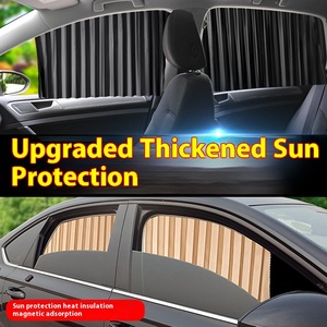 Pare-Soleil Magnétique Intérieur <span class=keywords><strong>de</strong></span> <span class=keywords><strong>Voiture</strong></span> Rétractable Automatique pour Vitres Latérales, Pliable et Relevable, Protection Solaire Intégrale - Product Image 3