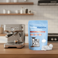 Tablettes de détartrage pour machine à café, formule écologique, ingrédients de qualité alimentaire, élimination des taches profondes, restauration du goût pur du café