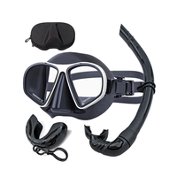 Ensemble de tuba personnalisable Aloma avec lunettes de plongée gratuites Nouveau cadre en alliage d'aluminium Caractéristiques étanches pour l'apnée de la plongée sous-marine