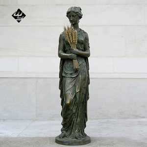 Escultura de Bronce para Exteriores, Estatua de la Diosa de las Cuatro Estaciones, Decoración Metálica Artística para Jardín, Parque y Paisaje - Product Image 3