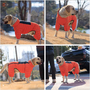 Neue Haustier kleidung Warme umwelt freundliche Klassiker Solid Dog Winter Wind dichte kälte feste Baumwoll jacke - Product Image 4