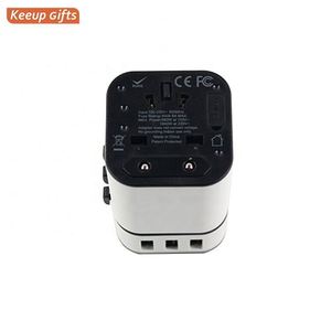 Adjustable High Quality <b>Adapter</b> <b>Plug</b> Promotional <b>Plugs</b> Portable Worldwide White <b>Universal</b> Travel Converter With Light - Product Image 4