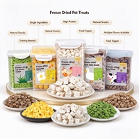 Friandises lyophilisées pour animaux de compagnie, ingrédient unique, riches en protéines, pour chats et chiens, saveurs variées, complément alimentaire naturel, vente en gros usine, OEM