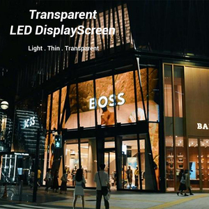 Mur vidéo LED incurvé transparent SMD couleur pleine P3.9-7.8 pour extérieur et intérieur, écran LED en verre, <span class=keywords><strong>vitrine</strong></span>, étanche IP65, 3 ans - Product Image 3