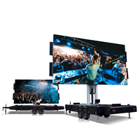 Sewa Layar LED P3.91 Ukuran 7x4m, Video Wall Besar Panel 3.91mm, Trailer Iklan, Kendaraan Mobile, Latar Panggung Luar Ruangan