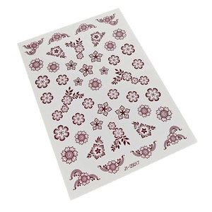 Autocollants de tatouage temporaire au henné, mini motifs floraux pour les mains, décoration artistique corporelle J1 25017 J1 25024 - Product Image 5