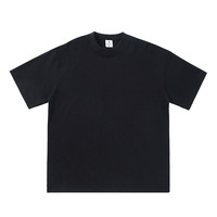 T-shirts personnalisés en gros de 280 grammes, 100% coton, t-shirt uni pour homme, t-shirt uni de haute qualité pour jeunes