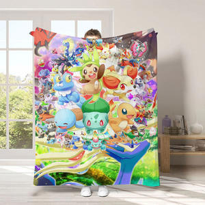 Couverture en flanelle super douce à motif mignon de <span class=keywords><strong>Pokémon</strong></span> Anime, couverture de canapé, couverture de climatiseur, durable pour toutes les saisons - Product Image 6