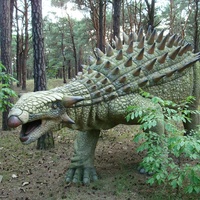 Dinosaure Ankylosaurus Animatronique Réaliste, Modèle Mobile Grandeur Nature, Dinosaure Blindé pour Parc à Thème, Musée, Exposition