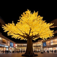 Arbre artificiel LED Ginkgo 3D de 20 pieds sur mesure en gros |   Décoration lumineuse de Noël pour extérieur et jardin IP65
