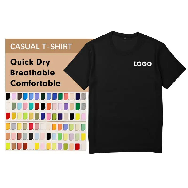 sublimation Blank unisex O-neck t shirts Custom Brand logo100% Polyester White Men plain T Shirt for printing