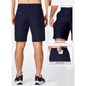 FOXA Short chino pour homme, 9 pouces, extensible, anti-humidité, short de golf avec poche zippée - Product Image 4