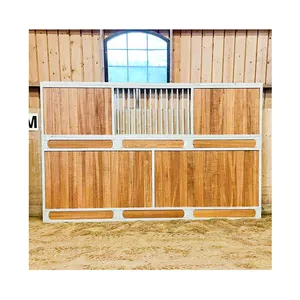 Hot-dip Galvanized Bamboo horse stables Horse Barn Horse stalls with swing doors