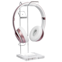 Support pour casque en acrylique transparent, support de présentation de casque pour bureau et salle de jeux, personnalisation acceptable